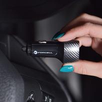 18w ikroviklis - Automobilinis įkroviklis Forcell CC50-2A36W Dual USB, 2 x USB 3.0, juoda, 36 W - 13 nuotrauka