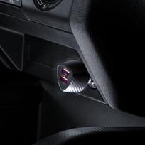 18w ikroviklis - Automobilinis įkroviklis Forcell CC50-2A36W Dual USB, 2 x USB 3.0, juoda, 36 W - 15 nuotrauka