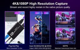 usb video adapteris - Adapteris RoGer HDMI/USB 3.0/HDCP 2.2 - 2 nuotrauka