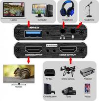usb video adapteris - Adapteris RoGer HDMI/USB 3.0/HDCP 2.2 - 4 nuotrauka
