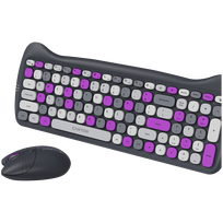 peles - CANYON HSET-W6 EN Keyboard Mouse Kitty Edition AAA АА Wireless Violet | CNS-HSETW6VT - 5 nuotrauka