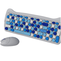 editing keyboard - CANYON HSET-W6 EN Keyboard Mouse Kitty Edition AAA АА Wireless Blue | CNS-HSETW6BL - 5 nuotrauka