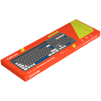klaviatura zaidimams - CANYON keyboard HKB-W03 EN AAA Wireless Grey | CNS-HKBW03DG - 3 nuotrauka