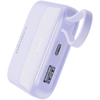 power bank 10000 mah - Canyon OnPower 101, 10000mAh, 22.5W, violetinė - 2 nuotrauka