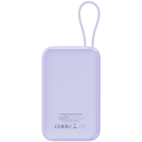 power bank 10000 mah - Canyon OnPower 101, 10000mAh, 22.5W, violetinė - 4 nuotrauka
