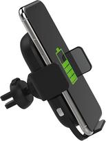 wireless telefono laikiklis - Platinet Car Holder With Wireless Qi Charger Black (Juodas) - 3 nuotrauka