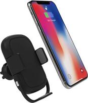 wireless telefono laikiklis - Platinet Car Holder With Wireless Qi Charger Black (Juodas) - 4 nuotrauka
