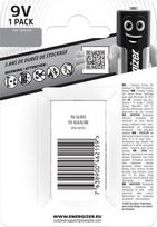 baterija 9v - Energizer battery Everyday 9V CP1 | 7638900462159 - 2 nuotrauka