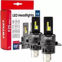 AMiO F25 Pro Black (Juodas) Full Canbus H4 H19 70W 12V 24V AMIO-04719