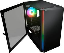 mini gaming pc - Kompiuterio korpusas Cougar Gaming Purity RGB, skaidri/juoda - 4 nuotrauka