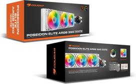 aio cooler - Cougar Poseidon Elite ARGB 360 White - 2 nuotrauka