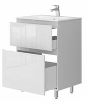 praustuvas su spintele 70 - Vonios spintelė Ester ES-70, balta (White) - 4 nuotrauka