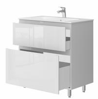 esteras - Vonios spintelė su praustuvu Ester ES-80, balta (White) - 5 nuotrauka