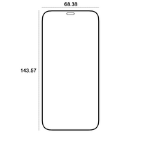 ekranas iphone 12 pro - TelForceOne GSM186876 Telforceone Etteri apsauginis stiklas 9D Apple iPhone 12 / 12 Pro 6,1" - 8 nuotrauka