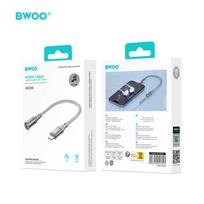 3.5 mm jack - BWOO Lightning to 3.5mm Jack Adapter BZ66 Juodas (Black) - 2 nuotrauka