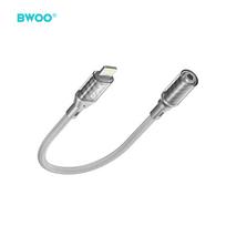 3.5 mm jack - BWOO Lightning to 3.5mm Jack Adapter BZ66 Juodas (Black) - 4 nuotrauka