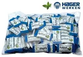 MIRADENT Xylitol kramtomoji guma su pipirmėčių skoniu, 200 vnt