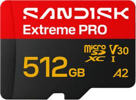 v30 512 - SanDisk Extreme Pro 512GB microSDXC UHS-I U3 V30 - 1 nuotrauka