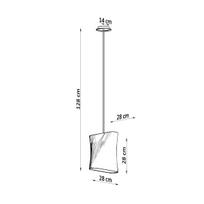 pakabiname sviestuvai sietynai - SOLLUX Blum 1 707689, E27, 1 x 60 W, baltas - 6 nuotrauka