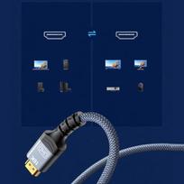240hz kabeliai - Wozinsky WPS-16AYL1S DisplayPort 2.1 kabelis, VESA sertifikuotas, 80 Gb/s, 16K@60Hz, 8K@120Hz, 4K@240Hz, HDR HDCP DSC, 1m - Juodas (Black) - 5 nuotrauka