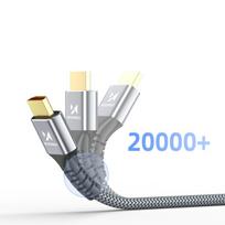 240hz kabeliai - Wozinsky WPS-16AYL1S DisplayPort 2.1 kabelis, VESA sertifikuotas, 80 Gb/s, 16K@60Hz, 8K@120Hz, 4K@240Hz, HDR HDCP DSC, 1m - Juodas (Black) - 6 nuotrauka