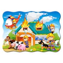 puzzle castorland - Castorland Puzzle Fire Brigade In Action 30pcs - 2 nuotrauka