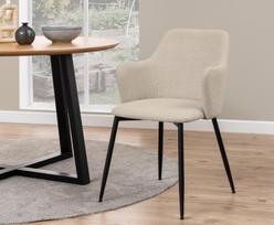 kedes valgomojo 5 - Valgomojo kėdė Ilsa 98239 98239, juoda/smėlio, 58.5 cm x 55 cm x 84.5 cm - 2 nuotrauka