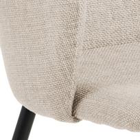 kedes valgomojo 5 - Valgomojo kėdė Ilsa 98239 98239, juoda/smėlio, 58.5 cm x 55 cm x 84.5 cm - 7 nuotrauka