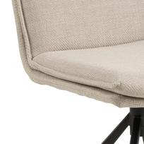 valgomojo kedes beige - Valgomojo kėdė Flynn Basel 24 101135, juoda/smėlio, 59 cm x 47 cm x 85 cm - 5 nuotrauka