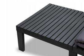 saules gultai plastiko - Gultas VLX Sun Lounger w/ Cushion 315829, juodas - 2 nuotrauka