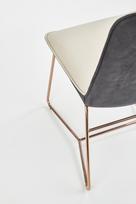 auksines valgomojo kedes - Halmar Chair K390 Cream/Dark Grey/Gold - 7 nuotrauka