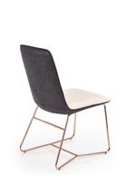 auksines valgomojo kedes - Halmar Chair K390 Cream/Dark Grey/Gold - 8 nuotrauka
