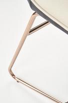 auksines valgomojo kedes - Halmar Chair K390 Cream/Dark Grey/Gold - 12 nuotrauka
