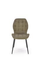 alyvuogiu spalvos kede - Valgomojo kėdė Halmar K548, alyvuogių žalia (Olive Green) - 4 nuotrauka