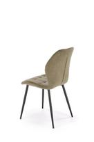 alyvuogiu spalvos kede - Valgomojo kėdė Halmar K548, alyvuogių žalia (Olive Green) - 5 nuotrauka
