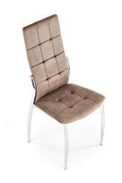 valgomojo kedes velvet smelio spalvos - Valgomojo kėdė K416, ruda, 54 cm x 43 cm x 101 cm - 3 nuotrauka