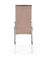 valgomojo kedes velvet smelio spalvos - Valgomojo kėdė K416, ruda, 54 cm x 43 cm x 101 cm - 4 nuotrauka