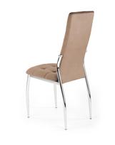 valgomojo kedes velvet smelio spalvos - Valgomojo kėdė K416, ruda, 54 cm x 43 cm x 101 cm - 5 nuotrauka