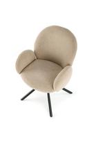 domoletti kede valgomojo - Valgomojo kėdė Domoletti Cozy K498, smėlio, 63 cm x 64 cm x 90 cm - 6 nuotrauka