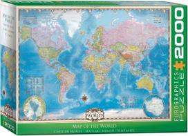 Eurographics Map Of The World, 67.6 x 96.8 cm, 2000 det.