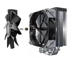 procesoriaus cpu ausintuvas - Montech NX400 Black CPU Cooler - 4 nuotrauka