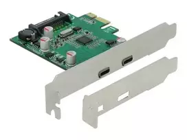 pcie x1 usb - Išplėtimo kortelė Delock USB 3.2 Gen - 4 nuotrauka