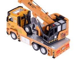 su kranu - GLW Statybinis kranas su garsu ir šviesa ZA5011, geltona (Yellow) - 3 nuotrauka