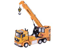 su kranu - GLW Statybinis kranas su garsu ir šviesa ZA5011, geltona (Yellow) - 4 nuotrauka