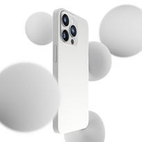 apple 15 with magsafe - 3MK "Hardy Silicone MagCase iPhone 15 Pro" Silver-White - 7 nuotrauka