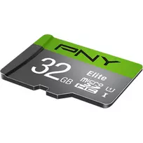 sd kortele 2gb - PNY Elite, 32 GB MicroSDHC CL10 + SD adapteris - 4 nuotrauka