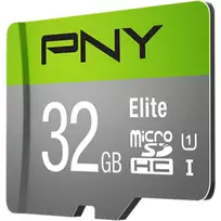 sd kortele 2gb - PNY Elite, 32 GB MicroSDHC CL10 + SD adapteris - 6 nuotrauka