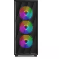 atx korpusai - Sharkoon VK4 Rainbow Juodas (Black) - 4 nuotrauka