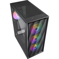 atx korpusai - Sharkoon VK4 Rainbow Juodas (Black) - 5 nuotrauka