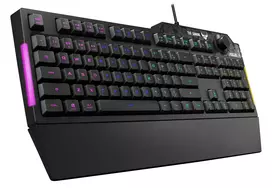 rgb keyboard - Asus TUF Gaming K1 RGB, juoda - 4 nuotrauka